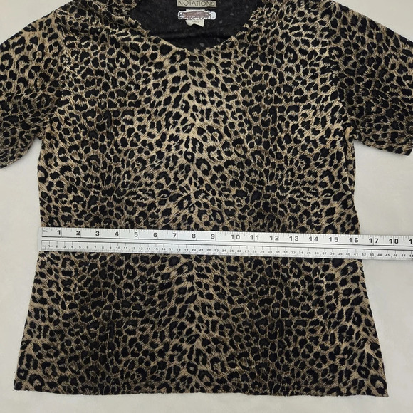 vintage 90s leopard print tee - Picture 4 of 5